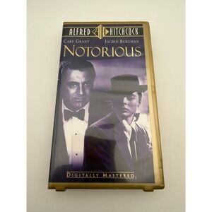 Alfred Hitchcock Notorious VHS Cary Grant Ingrid Bergman Anchor Bay SV10532